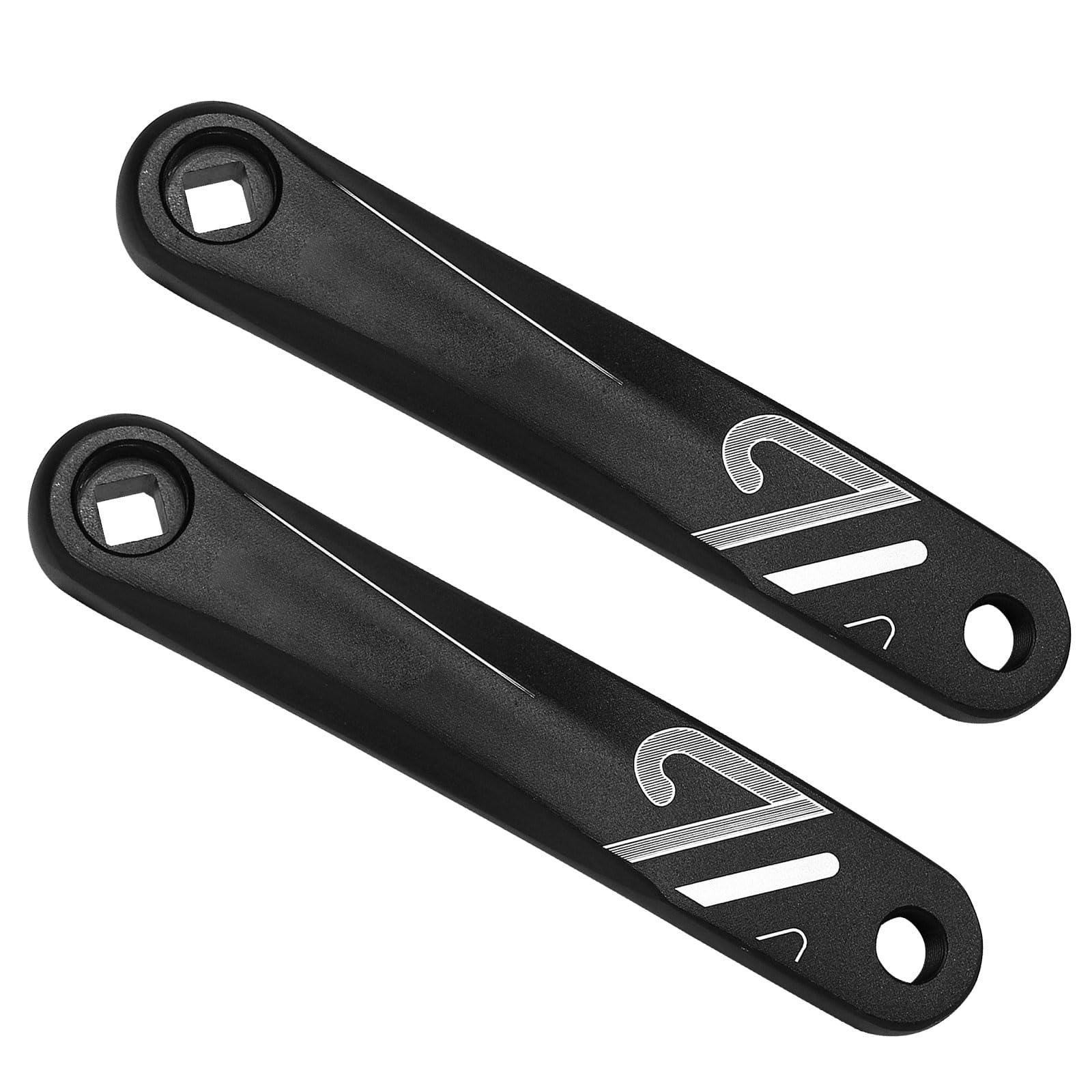 Pedivella ricambio per bici elettrica in lega alluminio per bici da Pedivelle rotanti per biciclette da montagna Biciclette pieghevoli Quadrato/Rombo/Spline Manovella conica a