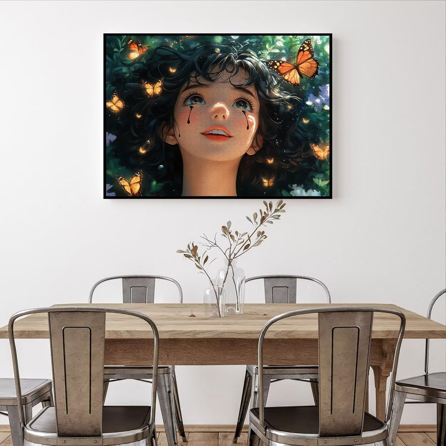 Puzzle 4000 Teile Mädchen Herausforderndes Klassische Puzzles, n-638 | Familienpuzzles, Entspannung Aktivitäten, Schwieriges Kunst Puzzle Schmetterling, Impossible Herausforderndes
