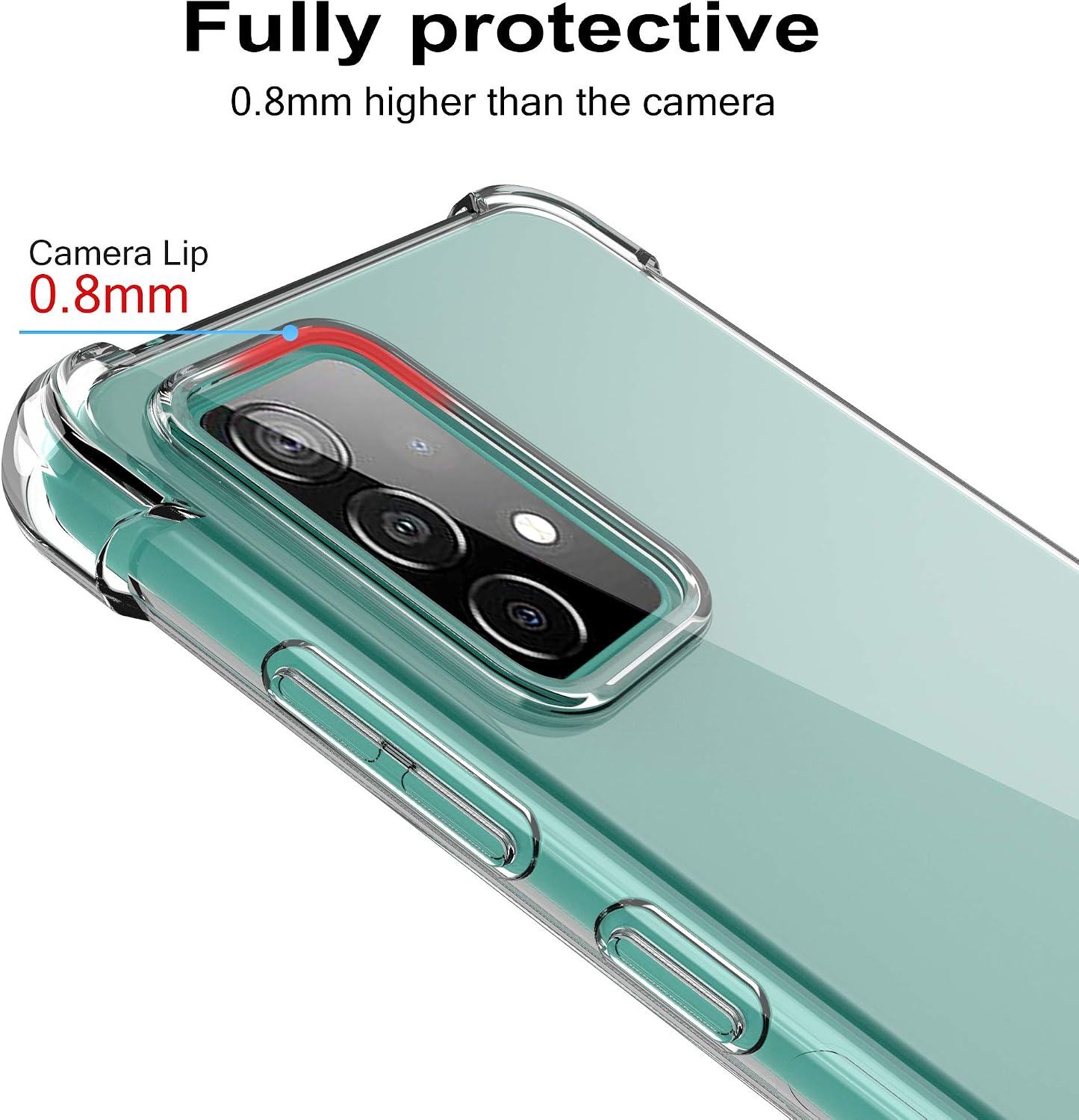 Migeec Compatible for Samsung Galaxy A52 Clear Case Shockproof Phone Cover Protective Phone Case for Galaxy A52, 6.5 inch