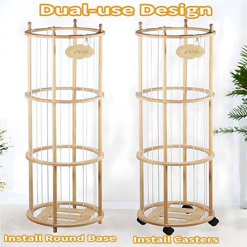 Miniatura 2 de Almacenamiento de animales de peluche extra grande de madera para animales de peluche, organizador de juguetes suaves, jaula de juguete para