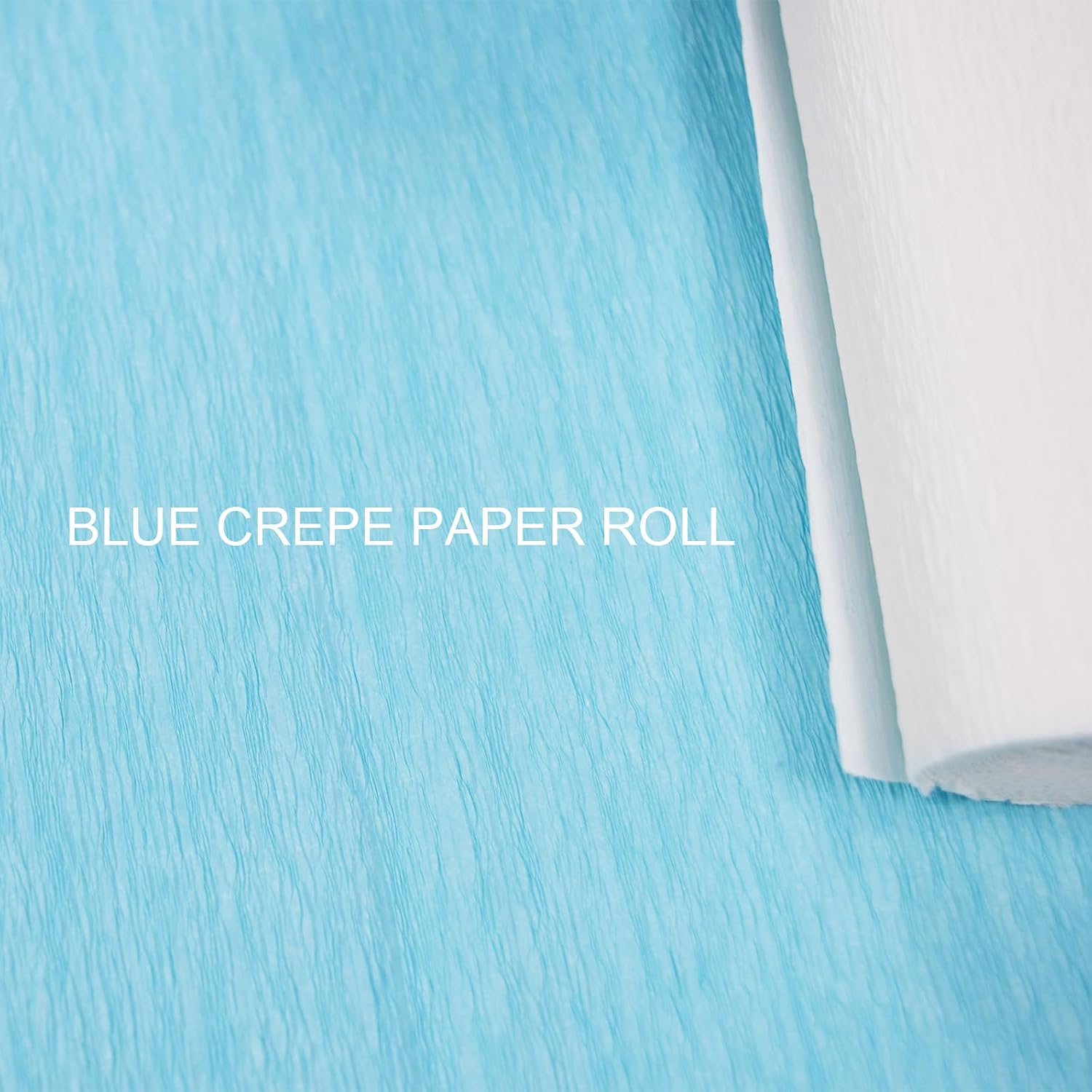 FOONEA 6 Rolls Crepe Paper Streamers 25 x 250cm 6 Colors Party Streamers Blue Theme Crepe Paper Roll Decorative Craft Streamer for DIY Gift Wrapping Paper Crafts Room Wall Decoration