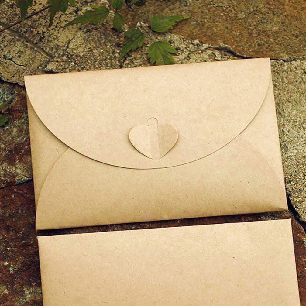 100 Sobres De Papel Kraft Soporte De Papelería Para Postales Tarjetas De Visita