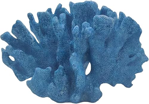 Decoración de arrecife de coral, decoración náutica de playa costera, acuario, escritorio, baño, habitación, estatua de estante, regalos temáticos