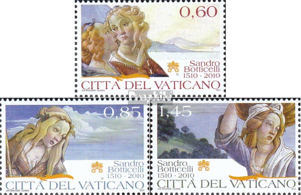 Vatikanstadt 1661-1663 (complete.issue.) 2010 Death Sandro Botticelli (Stamps for collectors)