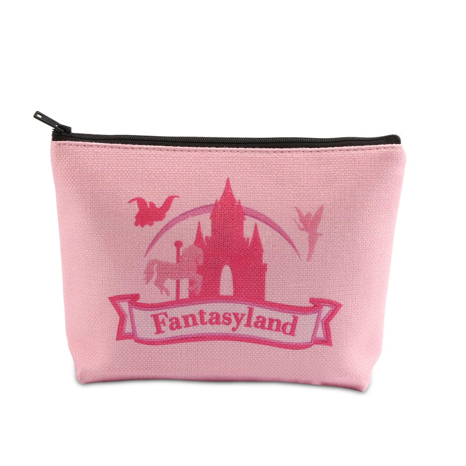 World Land Gift for Rides Keepsake Theme Park with Zipper Trip Bags Magic Kingdom Gift Rides Trip Essentials Bag (Fan Land Bag), 米色, FAN Land Bag