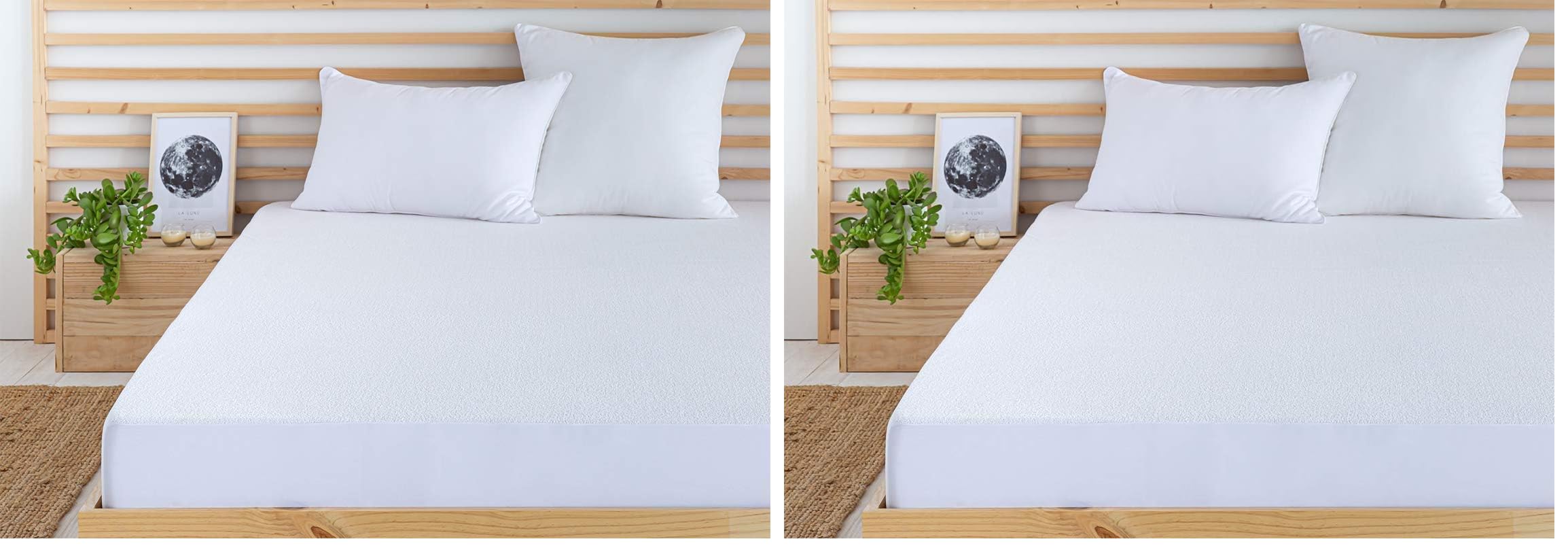 Protector de colchón ajustable Todocama rizo impermeable transpirable 120x190 cm