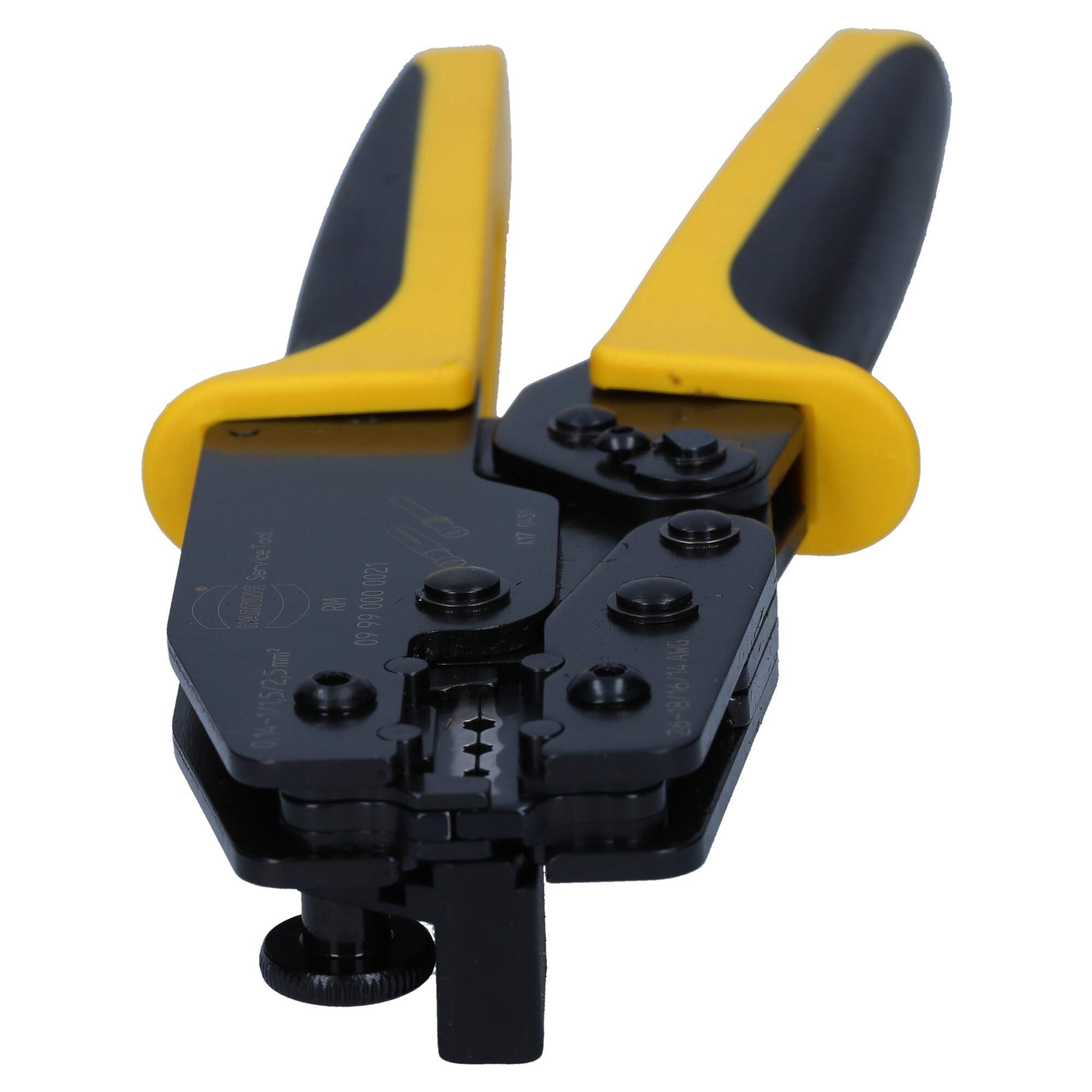 Harting 0999000021 - Pinza Crimpatrice Parallela Han D e Han E | Utensile di servizio per contatti a crimpare da 0,14 a 2,5 mmq, AWG 26-14, con posizionatore girevole di precisione