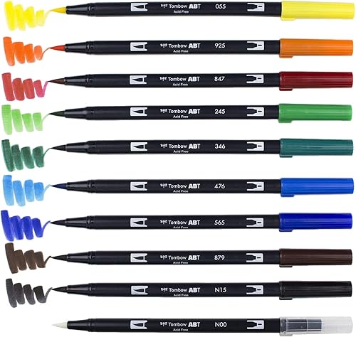 Miniatura 6 de Tombow ABT - Juego de 10 bolígrafos de doble pincel