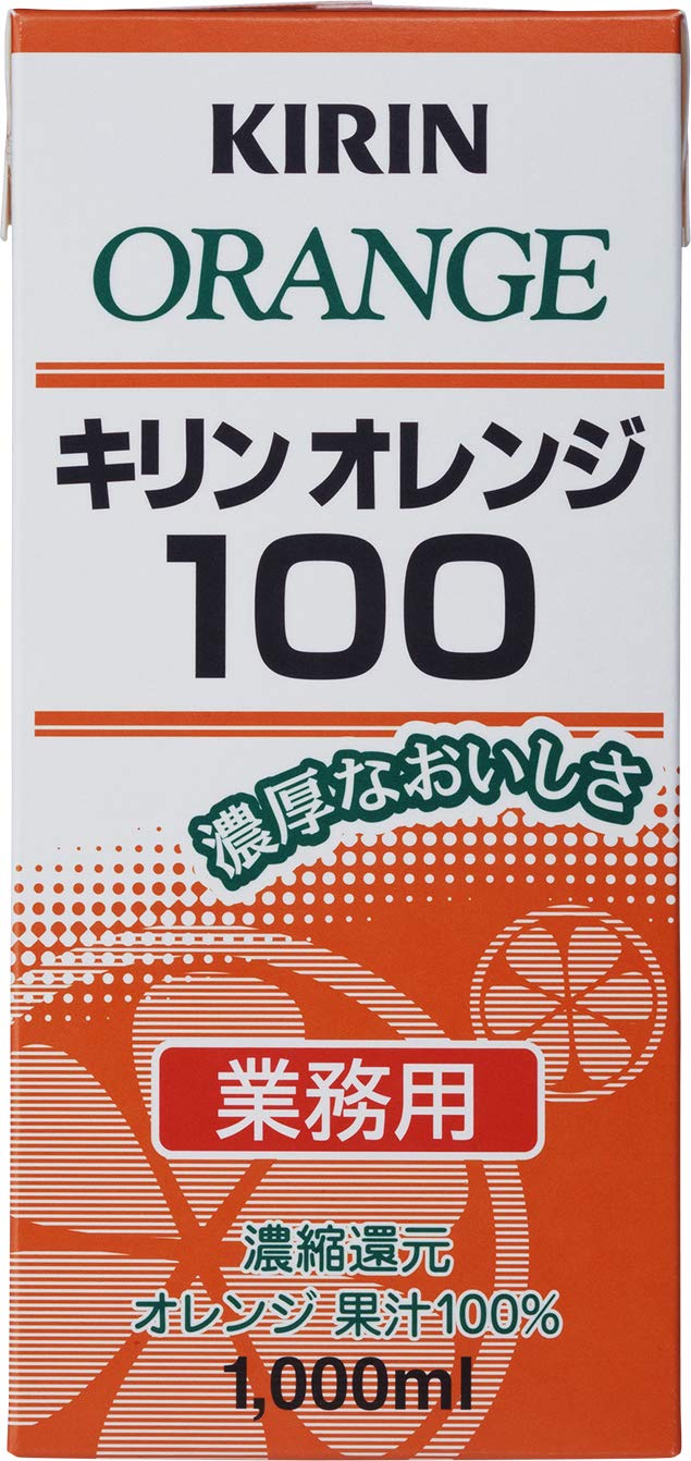 Amazon | 【業務用】キリン オレンジ100 1L紙パック×6本入 
