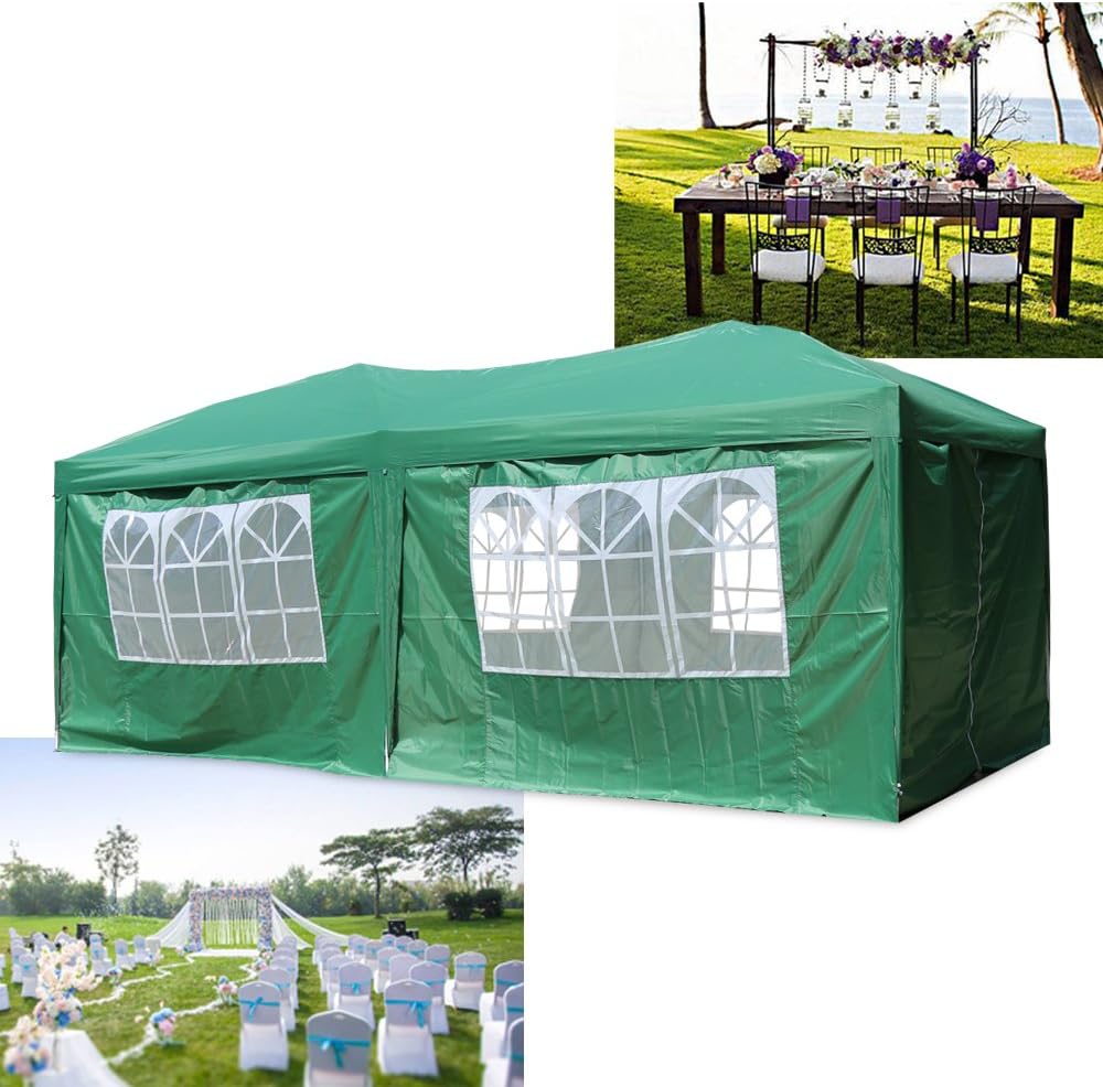 HG® fold-in pavilion 3 x 6m, garden tent, PVC, water-resistant