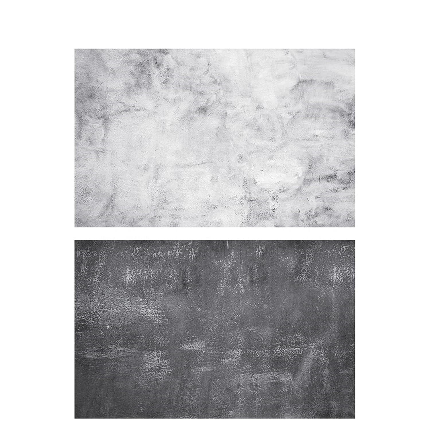 eWINNER 60 * 90 Photography Background Double Sided 2 Patterns Waterproof Premium Texture Backdrop Wall Video displaying Props for ins Style Jewelry/Food photoshoots (black and white wall)