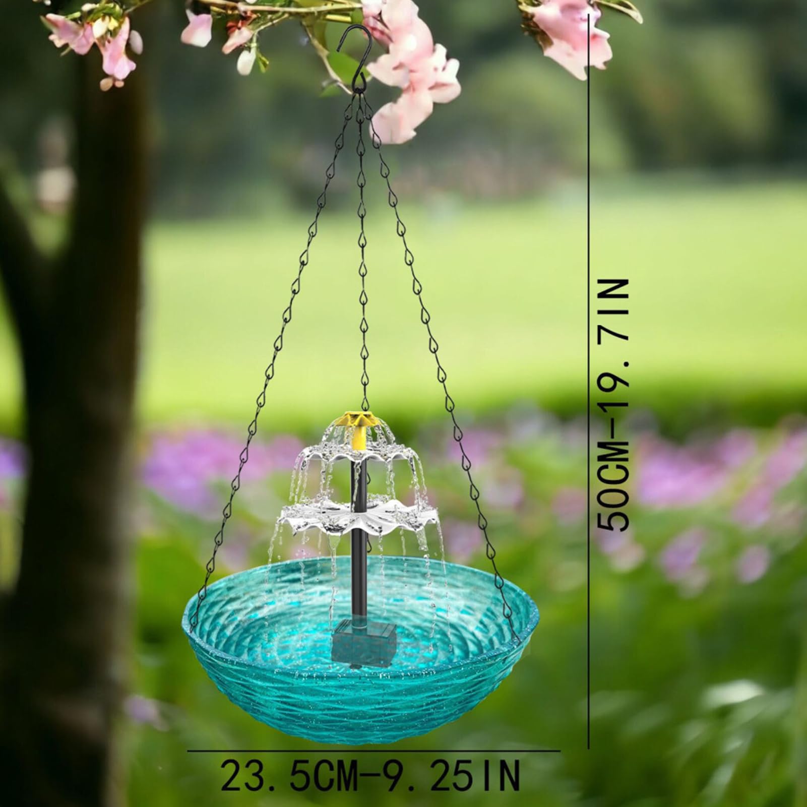 de baño para pájaros, para pájaros al Aire Libre, decoración de jardín, diseño de Doble función, Material Resistente a la Intemperie, tamaño Mediano para balcón, Patio Trasero, Uso