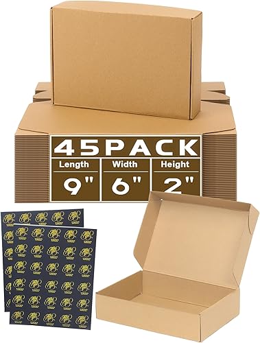 Miniatura 190 de Cajas de envío pequeñas de 6 x 4 x 2 pulgadas para pequeñas empresas, paquete de 30 cajas de correo moradas, caja de embalaje de cartón corrugado