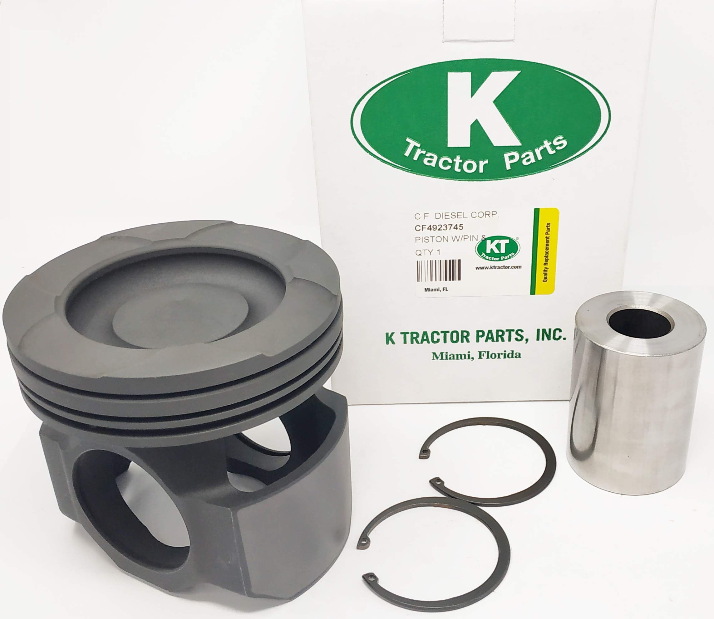 Amazon.com: KT Piston Body W/PIN & RET ISX 4923745/4089896 FITS 