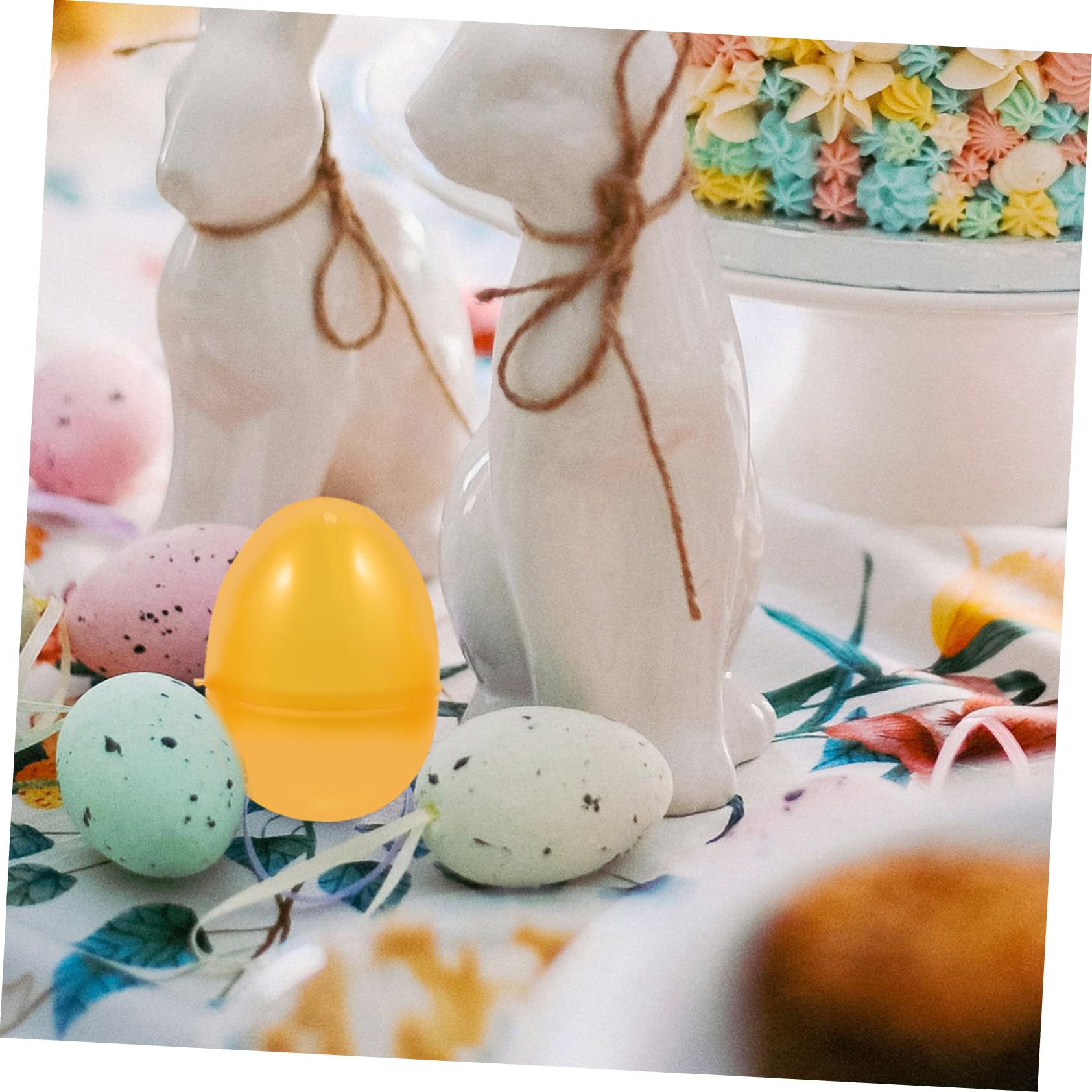 CIYODO 12pcs Golden Egg Gold Eggs Gold Decor Children's Toys Gadgets for Egg Mazing Egg Fillable Refillable Egg Fillable Eggs Plastic Openable Eggs Abs