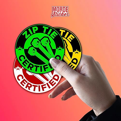 Miniatura 7 de Calcomanías certificadas con lazo de cremallera, divertidas calcomanías de vinilo troqueladas de 2 pulgadas para casco, caja de herramientas,