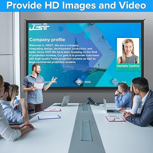 Vista 6 de Frront - Pantalla de proyector y pantalla de proyección de doble tamaño Front Projection