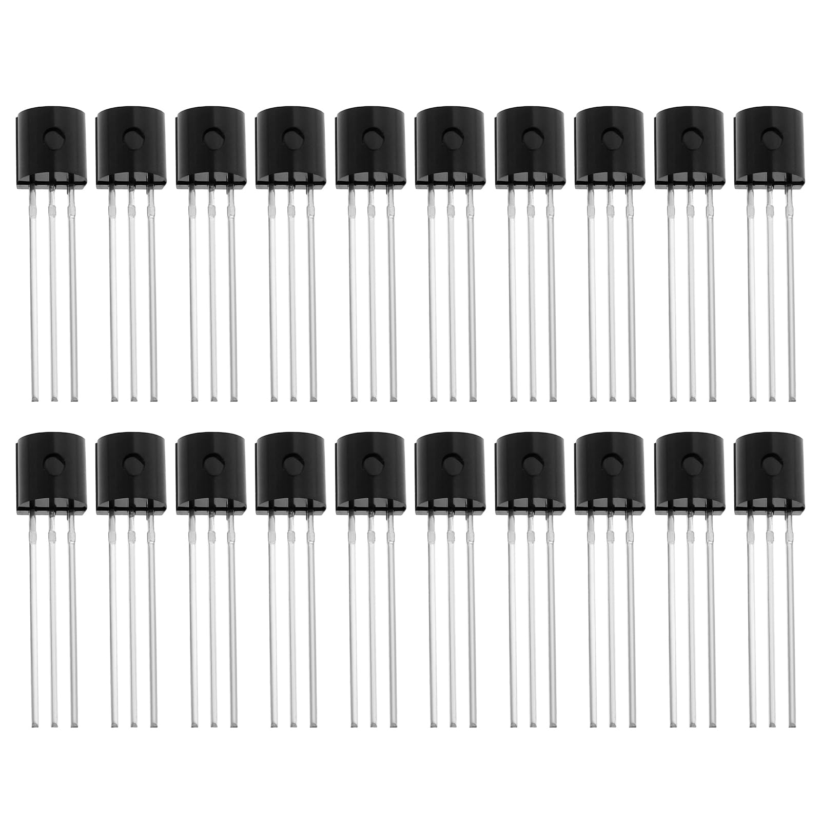 Create idea Transistor a canale N per difetti di campo a 3 pin, ad alta efficienza, transistor ad effetto di campo per amplificatori audio, processori Sgnal BF245A, 20 pezzi