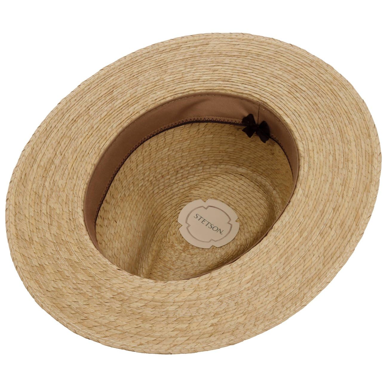 Stetson Dalespring - Sombrero para viajero, con paja de protección UV UPF 40, banda de piel para hombre, primavera y verano