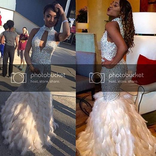 Feather mermaid dress Clearance