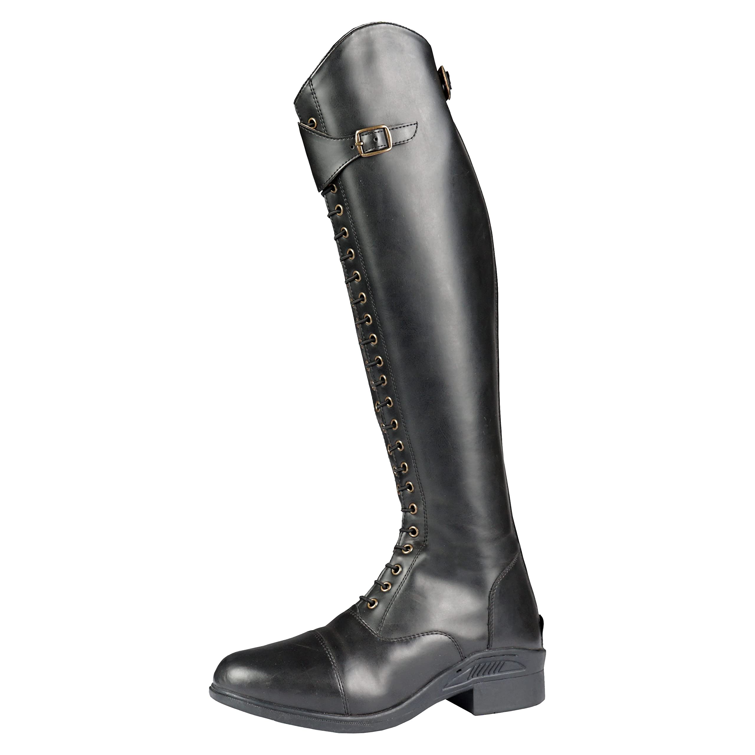 Botas de equitación negras para señoras con gemelos anchos modelo Lacey 6