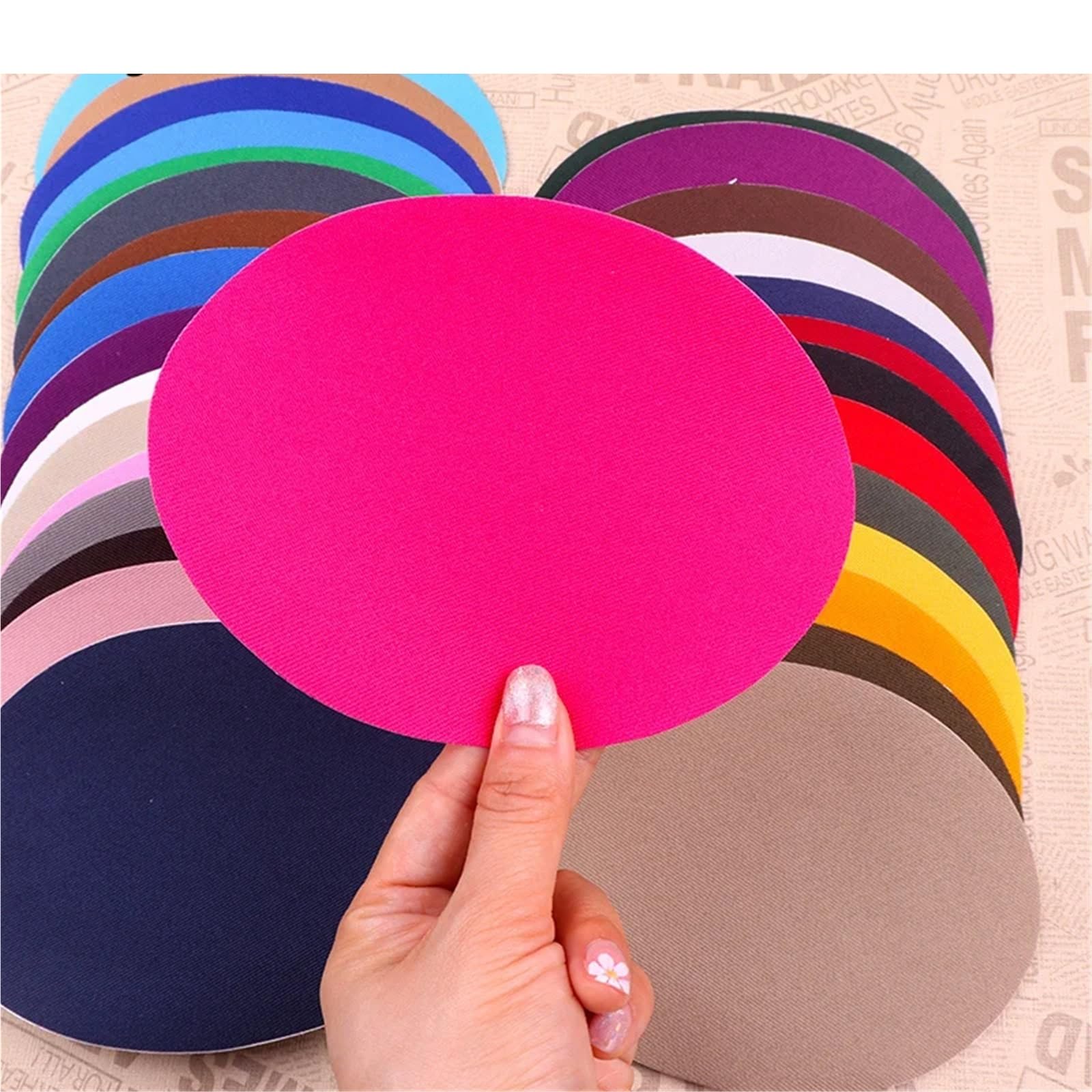 Aufnäher zum Aufbügeln für Kleidung, 40 Stück, mehrere Farben erhältlich, Reparaturflicken zum Aufbügeln für Kleidung, Jeans, Reparaturstoff, DIY, Nähen, Stoffreparatur (PE7518CT)