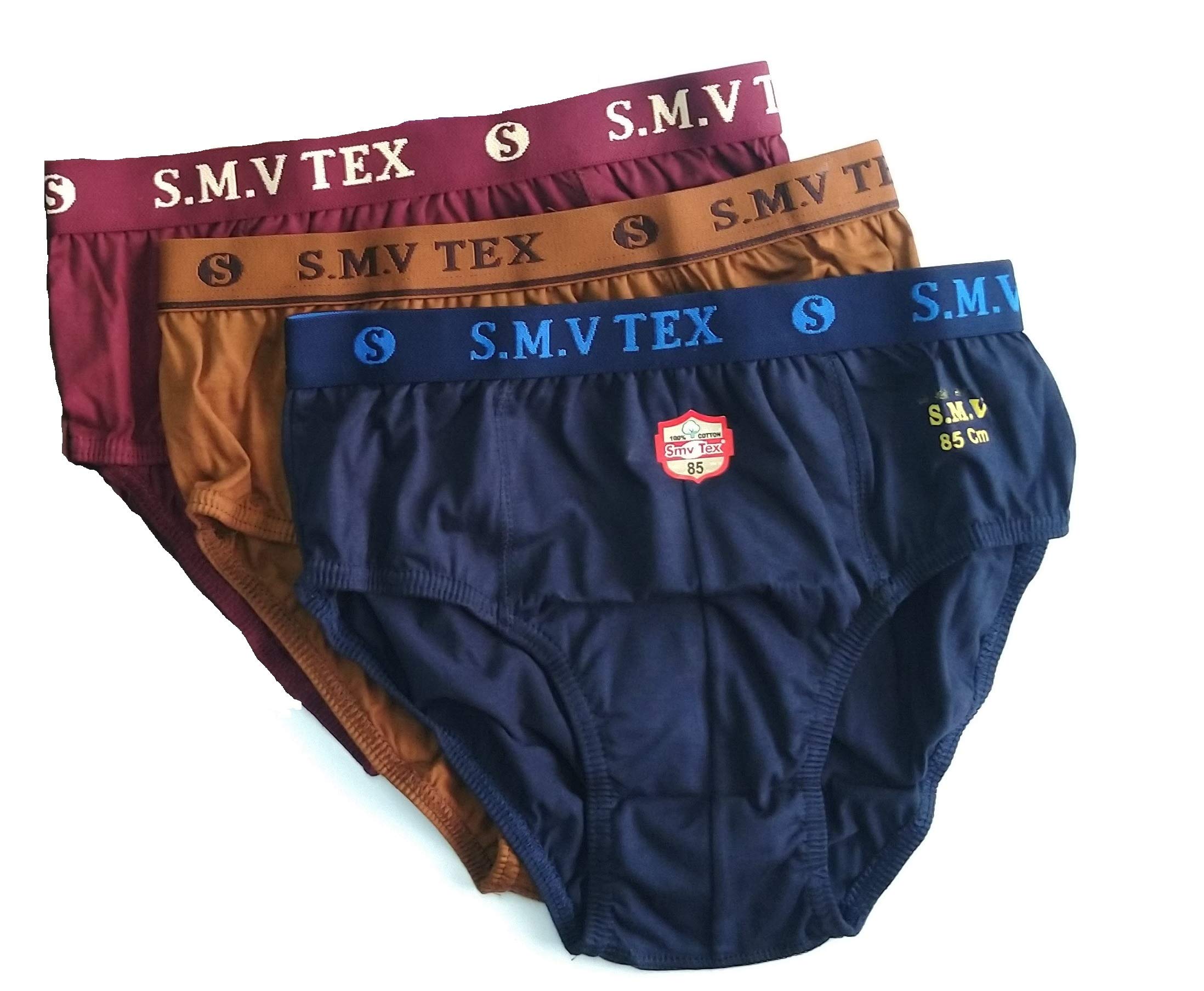 smv Men's Briefs | 100% Cotton_ Fine Top Elastic Combo Pack-picture-32