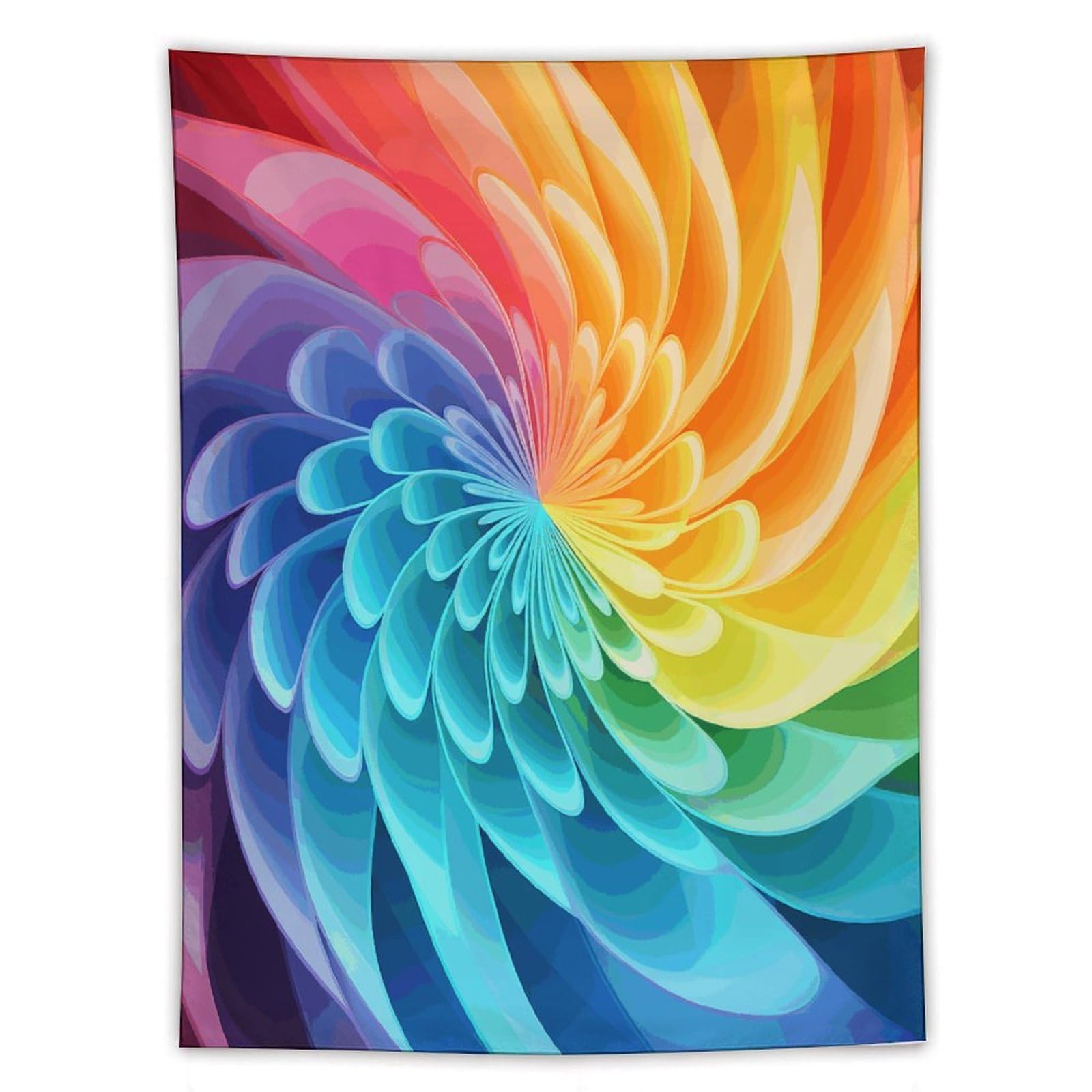 MUSM Rainbow Dynamic Tapestry with Installation Kit Personalized Wall Tapestry Aesthetic Tapestries Backdrop Banner Wall Art Hanging Decor for Home Picnic Beach Blanket 60"x80"