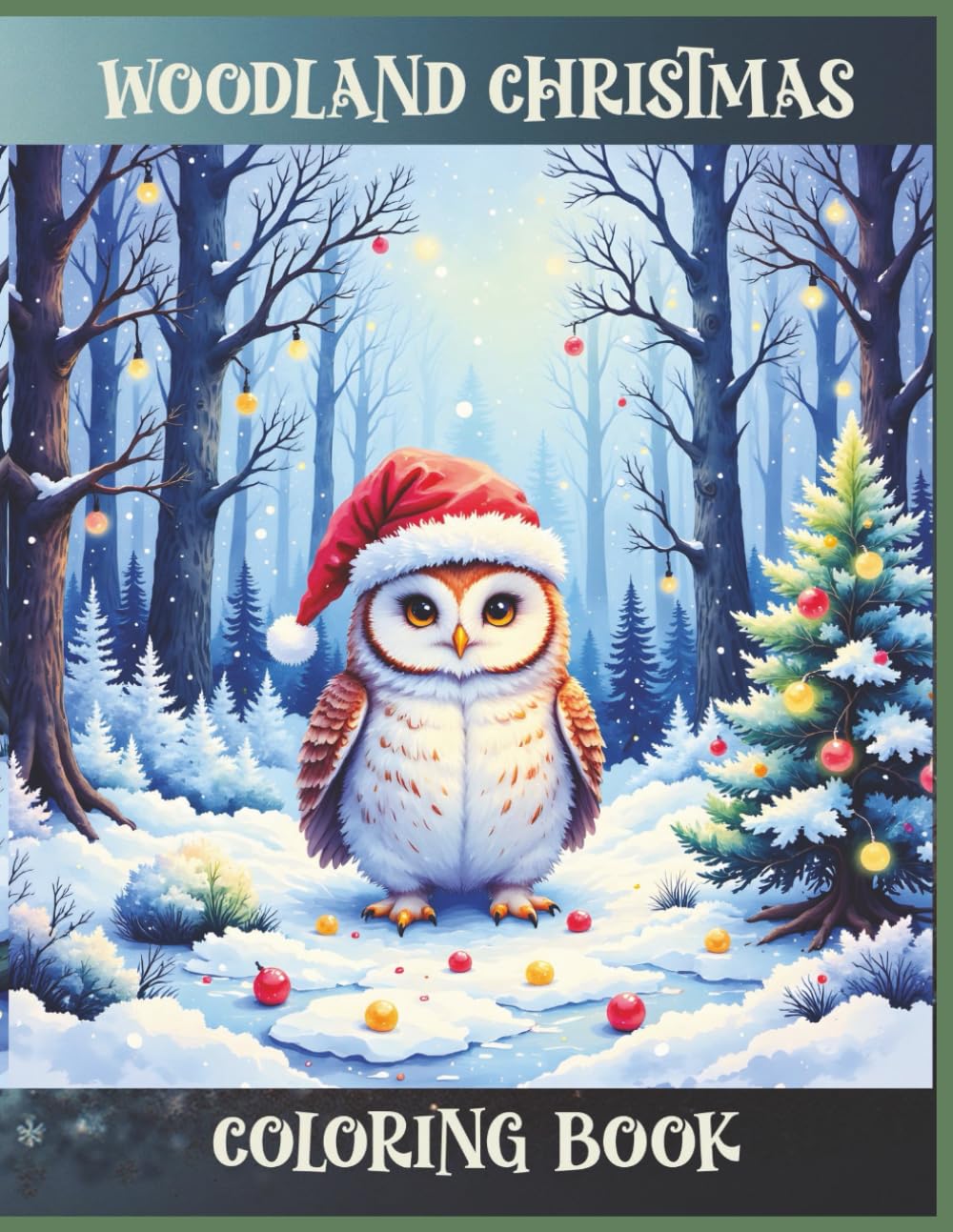 WOODLAND CHRISTMAS COLORING BOOK: A–Z Forest Animals with Cute Christmas Scenes - Holiday Activity Book for Kids Ages 3 –10