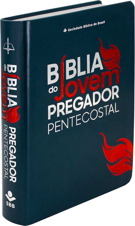 Bíblia do Jovem Pregador Pentecostal | SBB | Bíblia do Jovem Pregador Pentecostal - Capa em sintético, azul nobre: Almeida Revista e Corrigida (ARC)