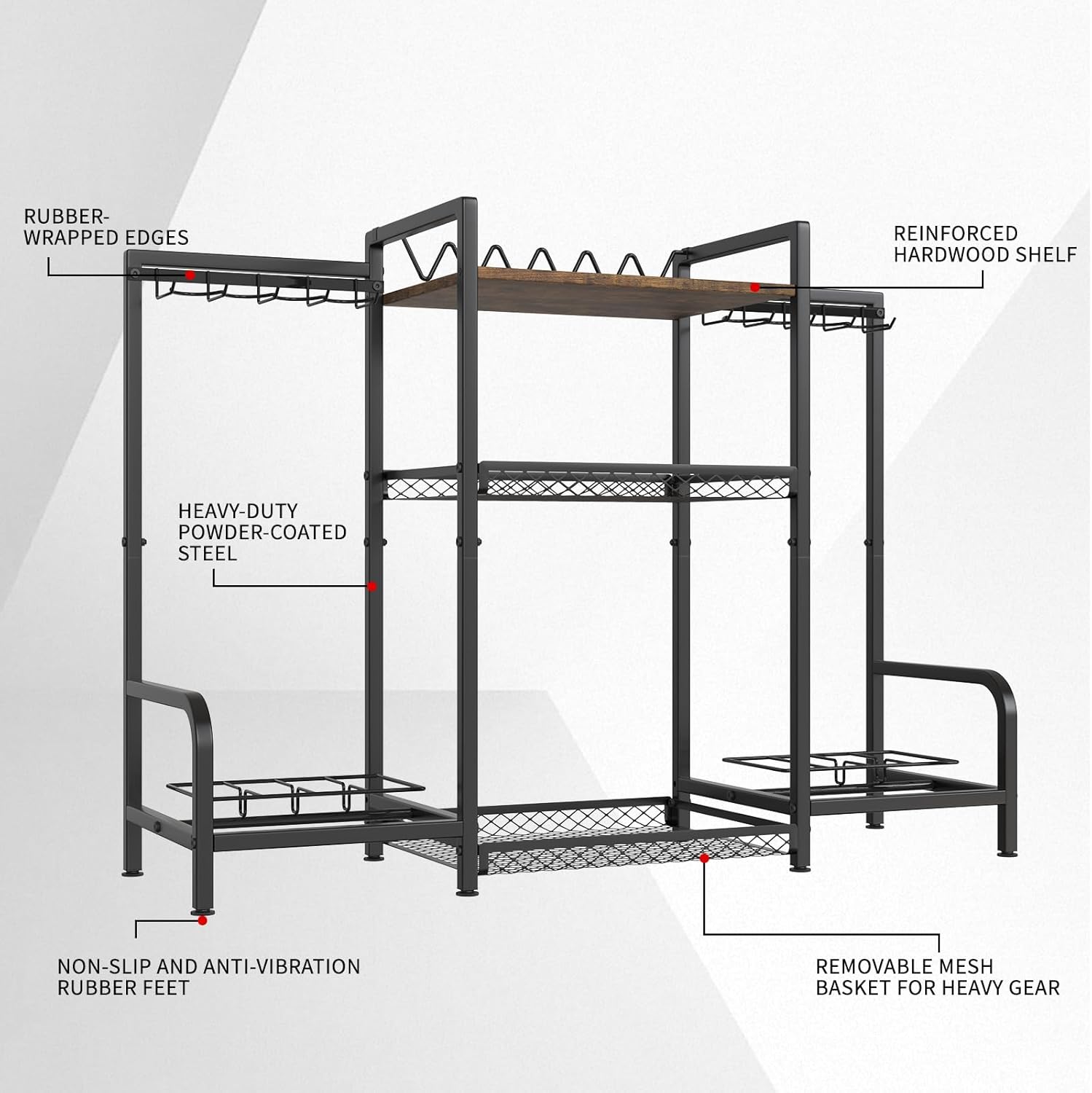 Gun Rack,Portable Rifle Rack Stand, Heavy Duty Steel Indoor Outdoor Gun Racks, Folding Gun Rack Stand for Shooting Hunting Range