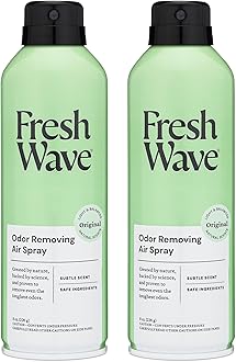 Odor Eliminator Spray & Air Freshener, 8 oz. | Pack of 2 | Non-Aerosol, Fine Mist | Odor Absorbers | Safer Odor Relief | Natural Plant-Based Odor Eliminator | For Furniture, Fabrics & Trash