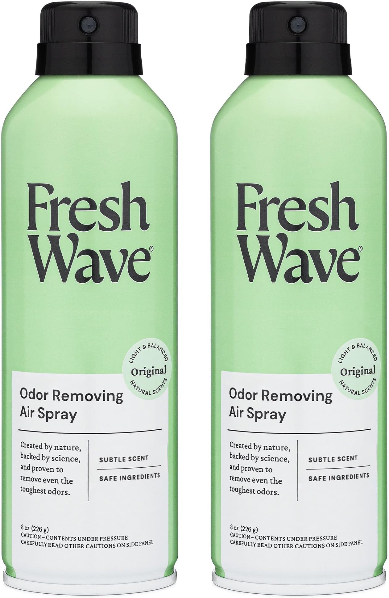 Odor Eliminator Spray & Air Freshener, 8 oz. | Pack of 2 | Non-Aerosol, Fine Mist | Odor Absorbers | Safer Odor Relief | Natural Plant-Based Odor Eliminator | For Furniture, Fabrics & Trash