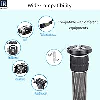Vista 6 de INNOREL ER362C Universal 10 capas de fibra de carbono trípode centro columna extensión extensión poste extensor - dos secciones media columna
