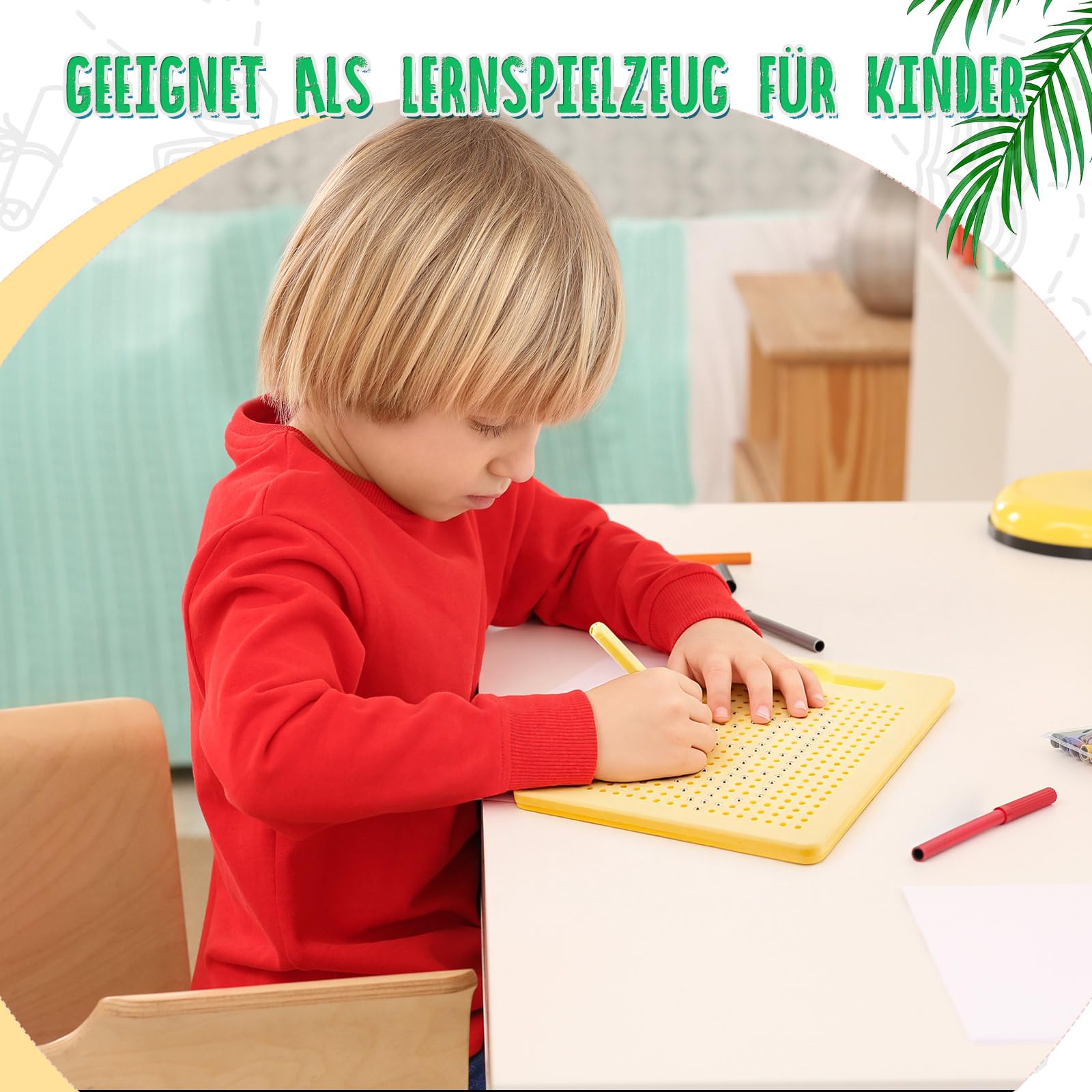 Magnetisch tekenbord voor kinderen, 2 stuks, kleine Magnetisch tekenbord voor kinderen, 2 stuks, kleine