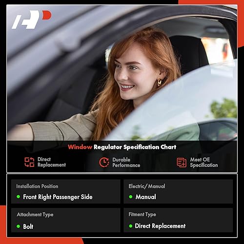 Miniatura 10 de A-Premium Elevalunas eléctrico compatible con Jeep Grand Cherokee WJ 2001-2004 lado delantero izquierdo del conductor (con engranaje de 32 dientes)