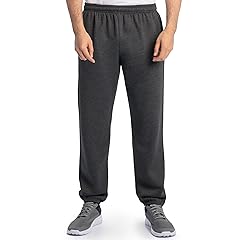 Eversoft Fleece Elastic Bottom Sweatpants with Pockets, Relaxed Fit, Moisture Wicking, Breathable