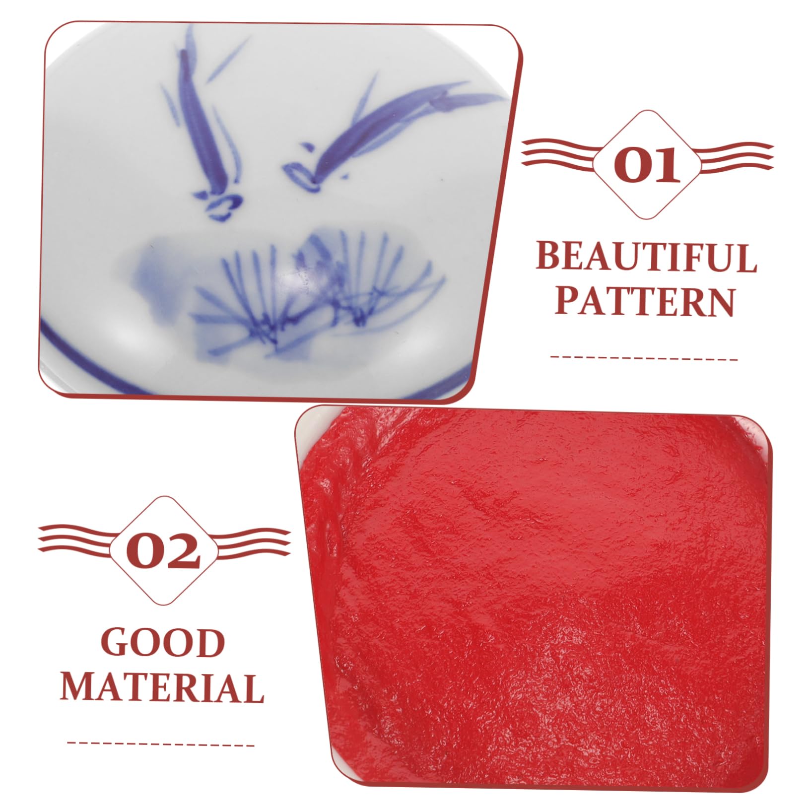 OSALADI 3 Stück Stempelkissen Kalligraphie Pads Bastelkissen Kalligrafie-Angebot Malblöcke Keramik