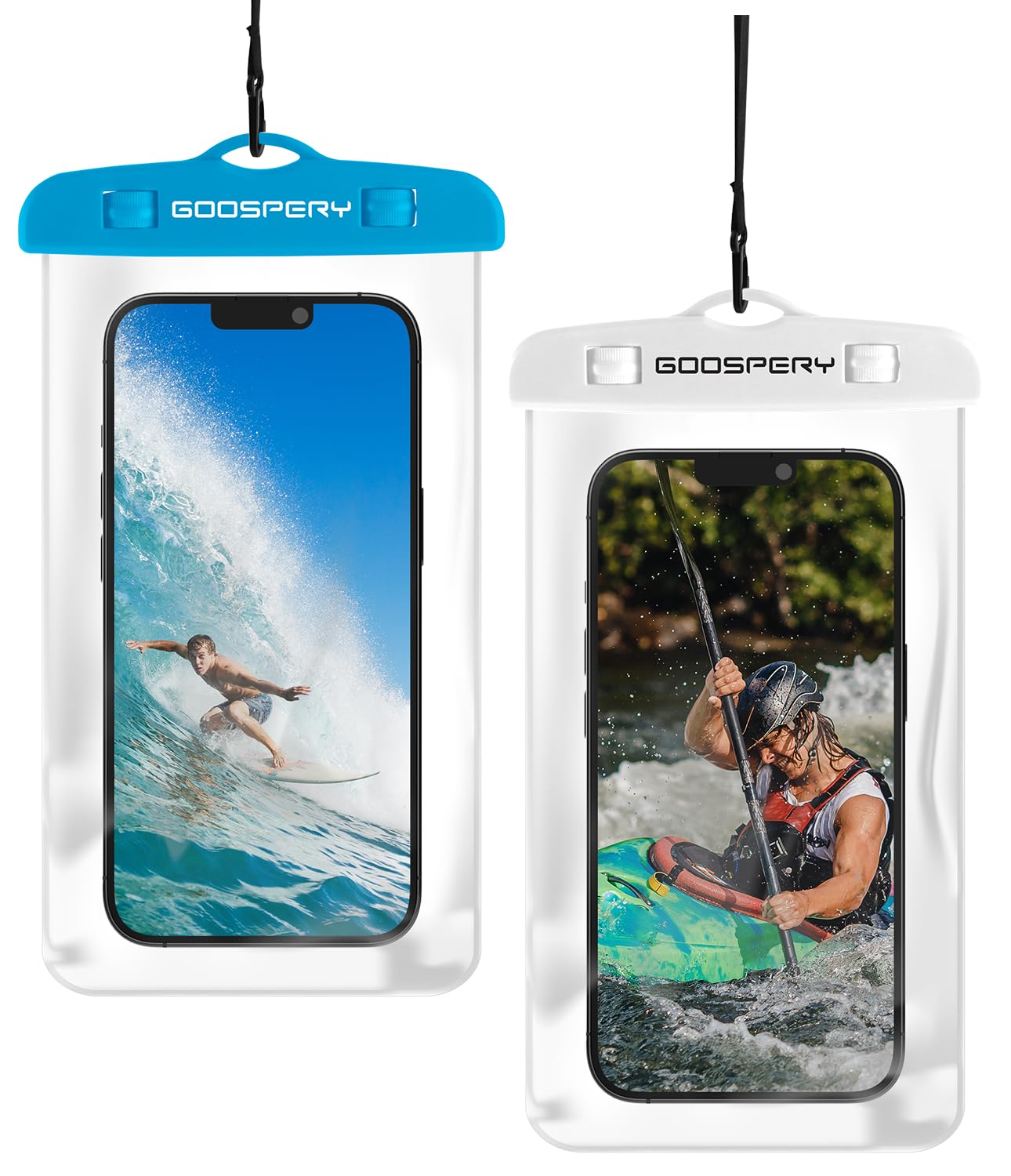 GOOSPERY [2-Pack Universal Waterproof Phone Pouch, Underwater Cellphone Dry Case Beach Bag Compatible with iPhone 14 13 12 11 Pro Max Mini Xs XR, Galaxy S23 S22 S21 S20 Ultra Note20 up to 6.8" (B0CB3ZZRZQ) Amazon Price History, Amazon Price Tracker