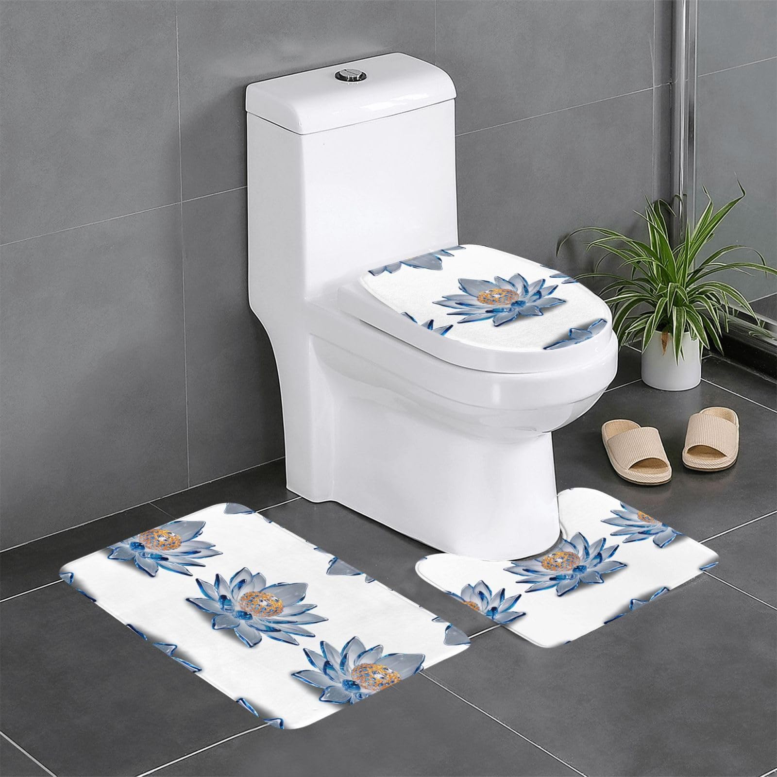 Tapis de salle de bain antidérapants pour sécuriser les sols humides de WC
