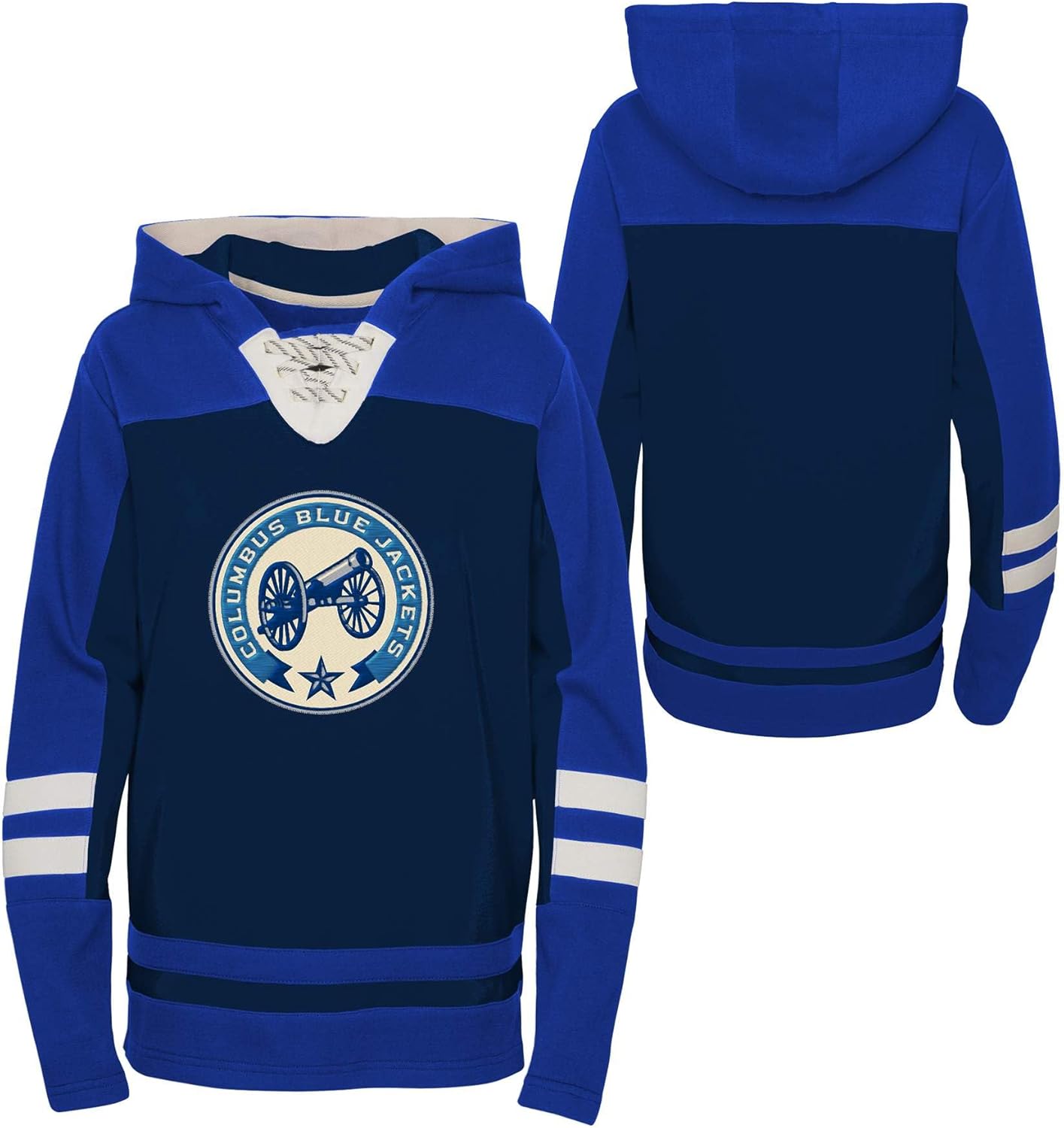 Outerstuff Columbus Blue Jackets Youth Boys (8-20) Ageless Revisited Pullover Hoody Sweatshirt