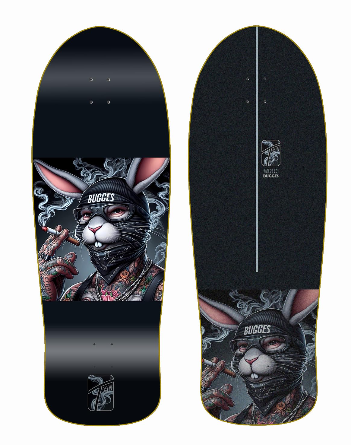 Txin surfskate Deck Tabla monopatin Skate Skateboard - Buggestxin Natas 10x30