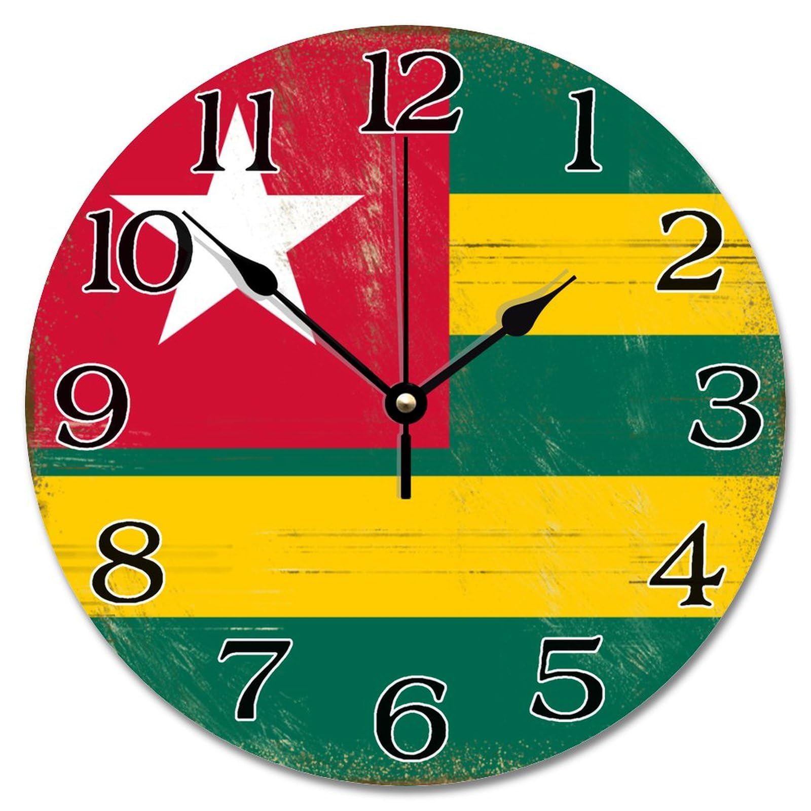 Horloge murale Togo en bois : le cadeau de décoration idéal pour vos proches