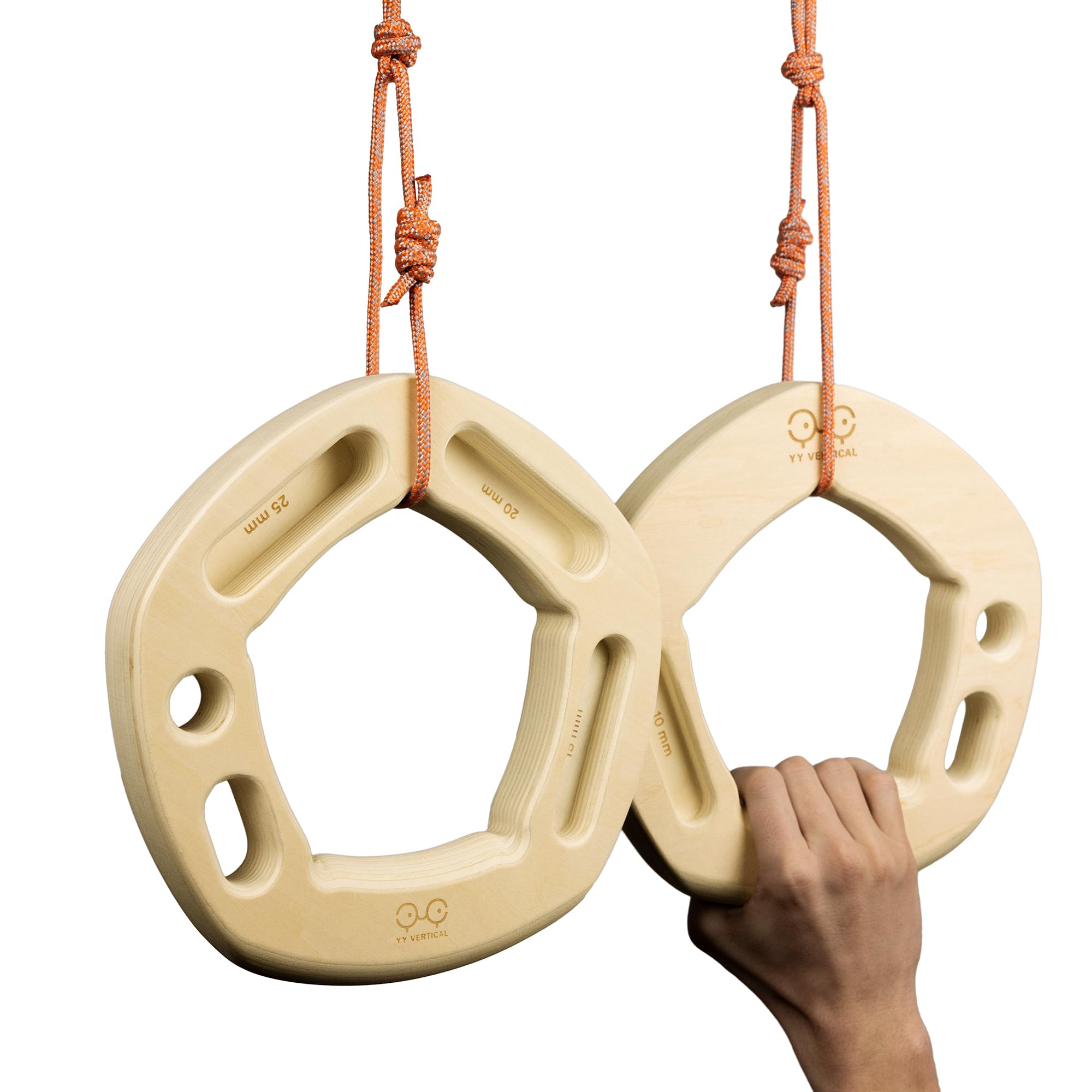 YY Vertical - Der Original Penta Evo Kletterhalter hält in Holz für Klettern, ideal für Heimtraining, passt sich der Klimmzugstange an, stärkt Ihre Finger