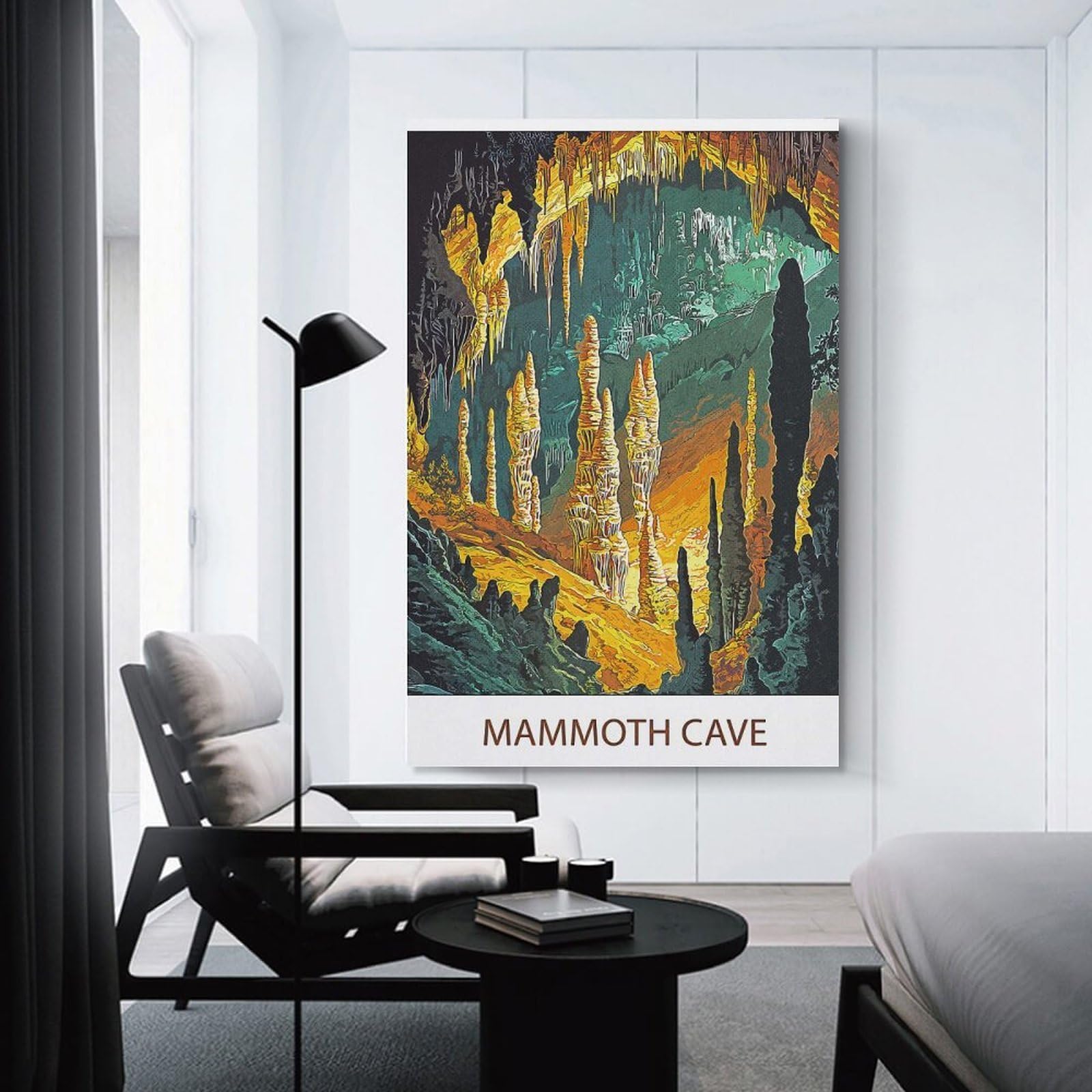 Junmoney Wall Art Print Mammoth Cave National Park, 16x24inch(40x60cm), for Hallway, Bedroom Or Modern Interiors, Thoughtful Wall Decor for Art Lovers