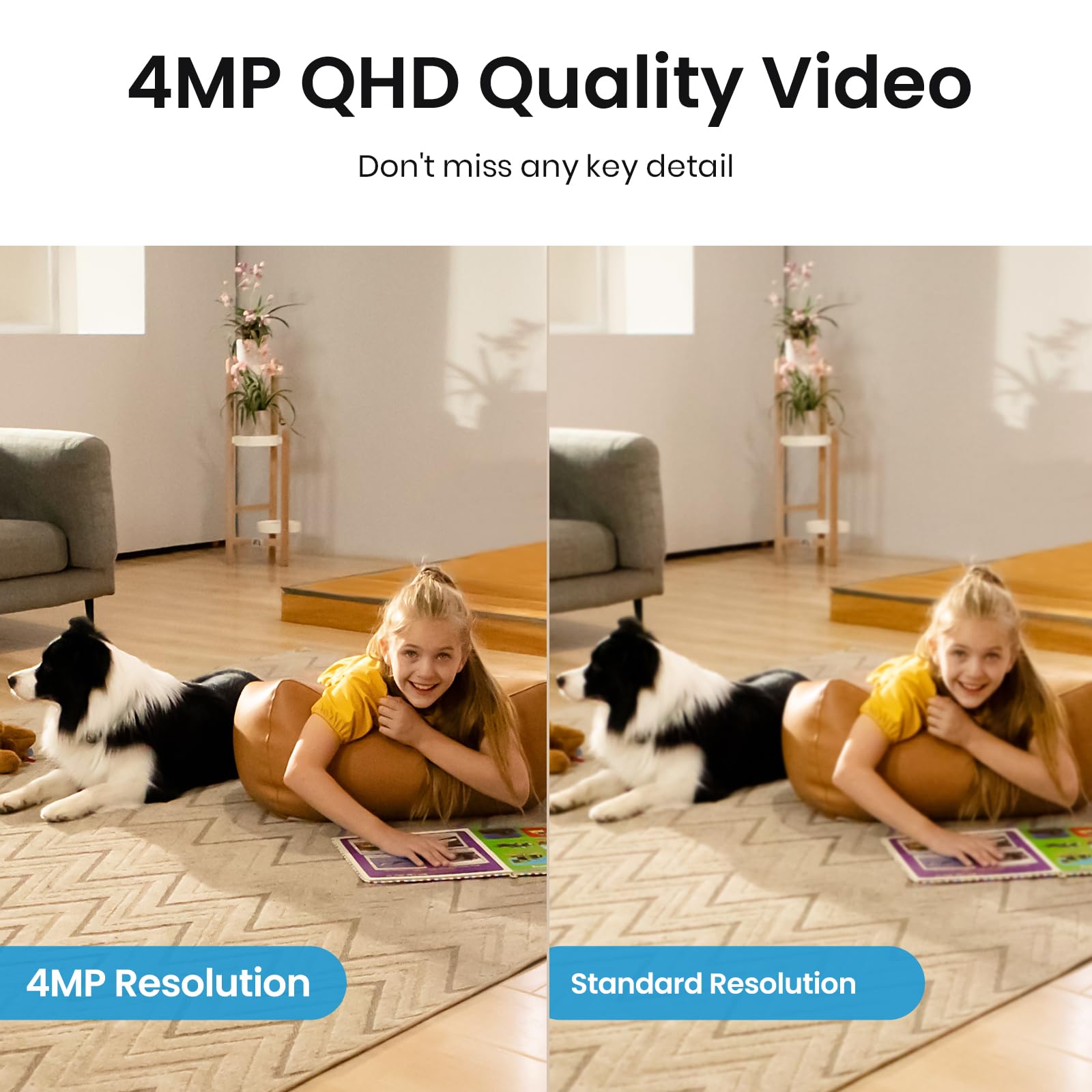 AOSU Caméra de surveillance intérieure 2K, babyphone, caméra pour animaux de compagnie à 360 degrés pour sécurité à la maison, caméra avec routeur Wi-Fi 5/2,4 GHz, appel One-Touch, suivi intelligent