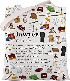 Lawyer Gift Lawyer Definition Canvas Tote Bag Law School Student Graduation Gift Lawyer Shoulder Bag Attorney Gifts
