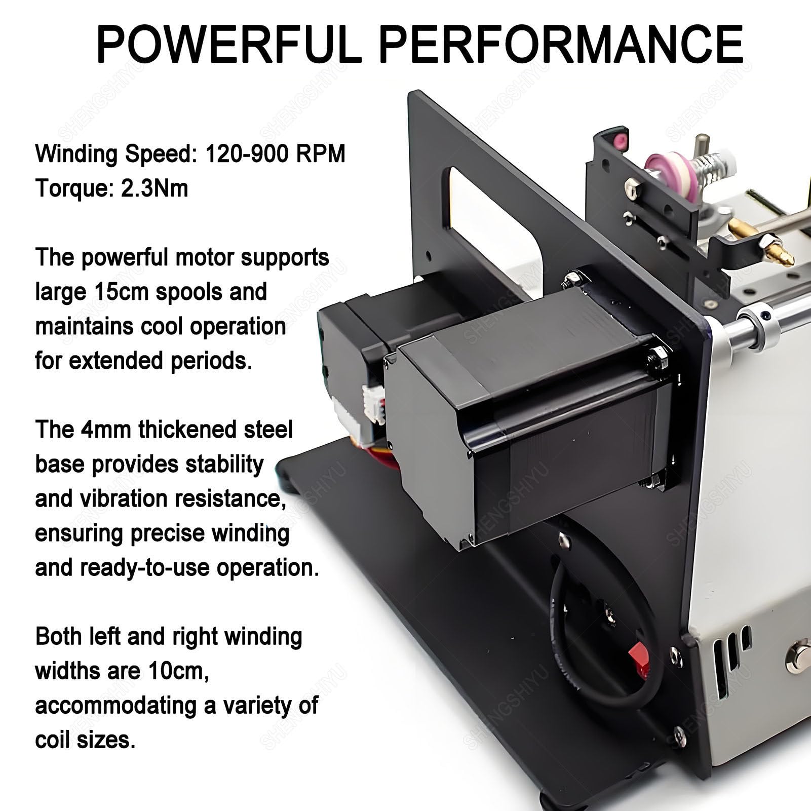 Máquina Bobinadora Automática para Múltiples Tipos de Hilo,2-15 Vueltas por Segundo,Precisión 0.01mm,Par 2.3nm,Máquina de Bobinado para Enrollado de Precisión