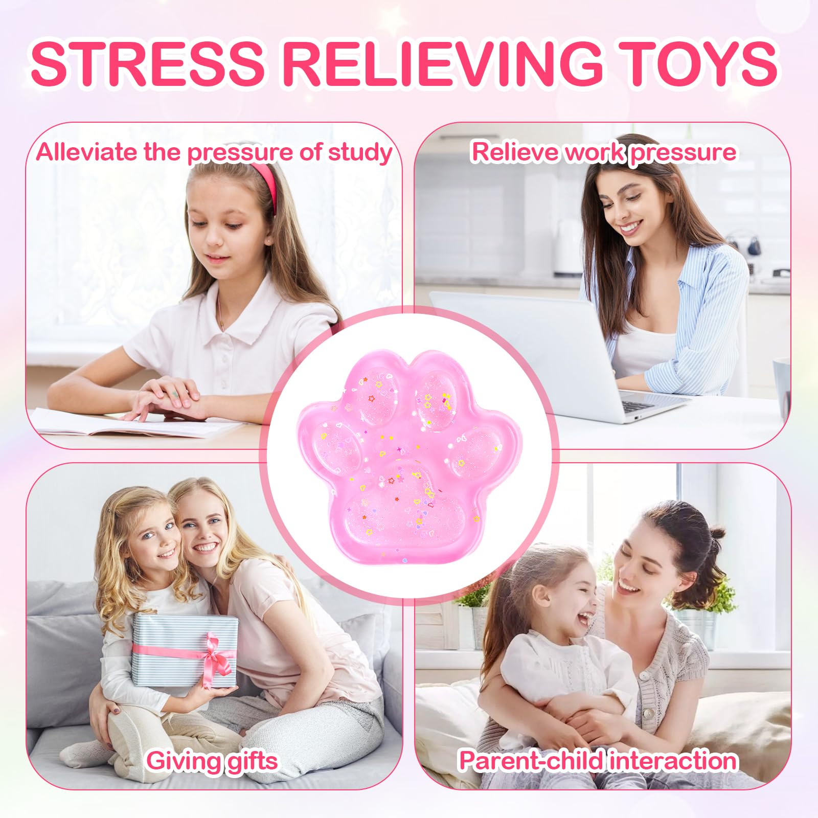 2PCS Jouet Squishy Patte De Chat PLUS,14*15CM Jouet Patte De Chat,Silicone Squeeze Patte De Chat,Fidget Toys Pour Relaxation 2PCS Jouet Squishy Patte De Chat PLUS,14*15CM Jouet Patte De Chat,Silicone Squeeze Patte De Chat,Fidget Toys Pour Relaxation