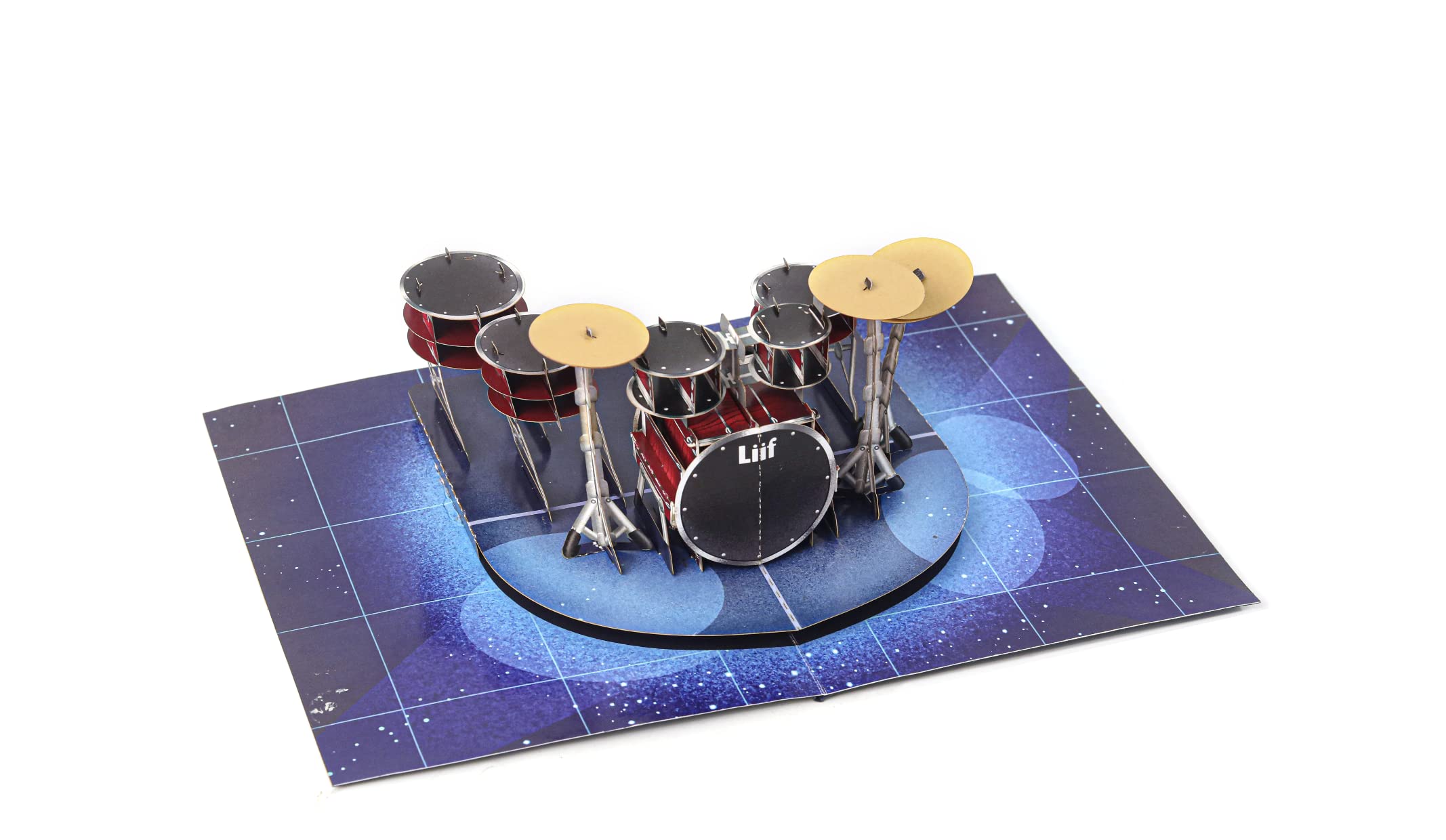 Liif Performance Drum Set Pop Up Card